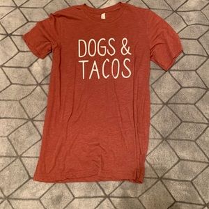 Dogs and tacos tshirt! Never worn